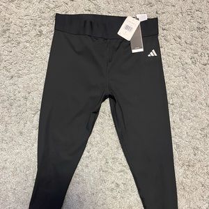 Adidas black long tight fit leggings